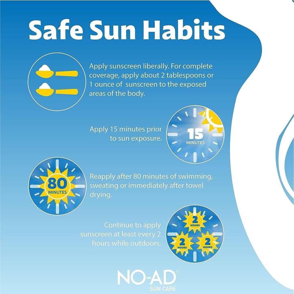 NO-AD SPF 30 Sunscreen Lotion 16oz - Picture 2 of 2